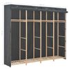 vidaXL Ντουλάπα Γκρι 200 x 40 x 170 εκ. Υφασμάτινη
