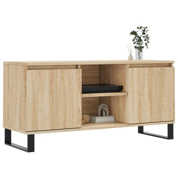 vidaXL Έπιπλο Τηλεόρασης Sonoma Δρυς 104 x 35 x 50 εκ. Επεξεργ. Ξύλο