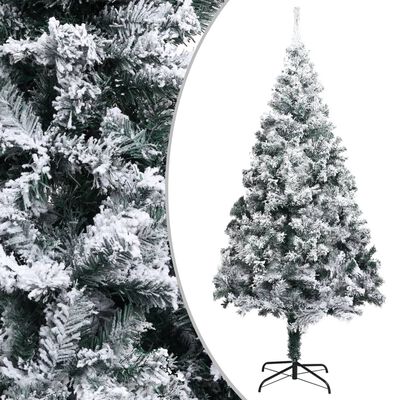vidaXL Χριστουγεννιάτικο Δέντρο Τεχν. LED/Μπάλες/Χιόνι Πράσινο 400 εκ.