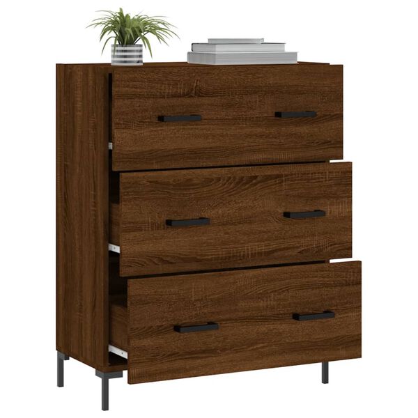 vidaXL Ντουλάπι Καφέ Δρυς 69,5 x 34 x 90 εκ. Επεξεργασμένο Ξύλο