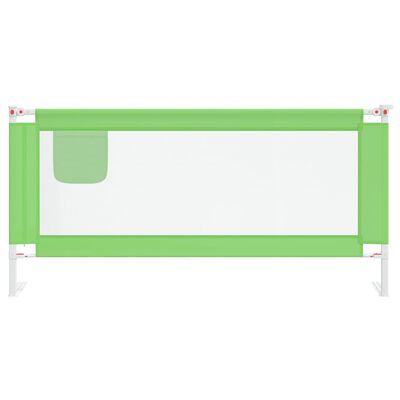 vidaXL Μπάρα Κρεβατιού Προστατευτική Πράσινη 190 x 25 εκ. Υφασμάτινη