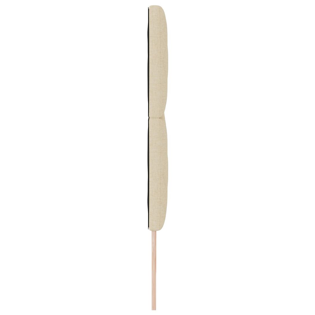 vidaXL Κεφαλάρι Σχεδιασμού Διαμαντιών Κρεμ 180 cm Υφάσματος