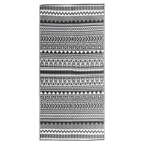 vidaXL Χαλί εξωτερικού χώρου ARAKIL Μαύρο 80x150 cm PP