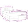vidaXL &Kappa;&rho;&epsilon;&beta;ά&tau;&iota; Boxspring &mu;&epsilon; &Sigma;&tau;&rho;ώ&mu;&alpha; & LED &Sigma;&kappa;&omicron;ύ&rho;&omicron; &Mu;&pi;&lambda;&epsilon; 120x210 &epsilon;&kappa;. &Beta;&epsilon;&lambda;&omicron;ύ&delta;&iota;&nu;&omicron;