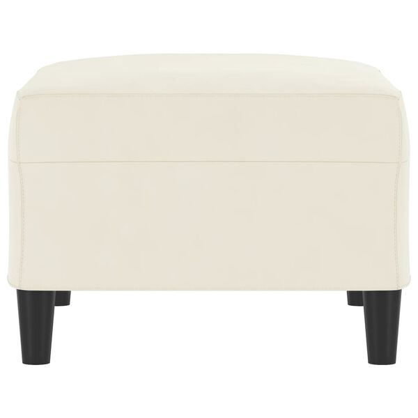 vidaXL Υποπόδιο Κρεμ 70x55x41 εκ. Βελούδινο