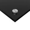 vidaXL Πίσω Πάνελ Κουζίνας 2 pcs Μαύρο 110 x 60 cm σκληρυμένο γυαλί