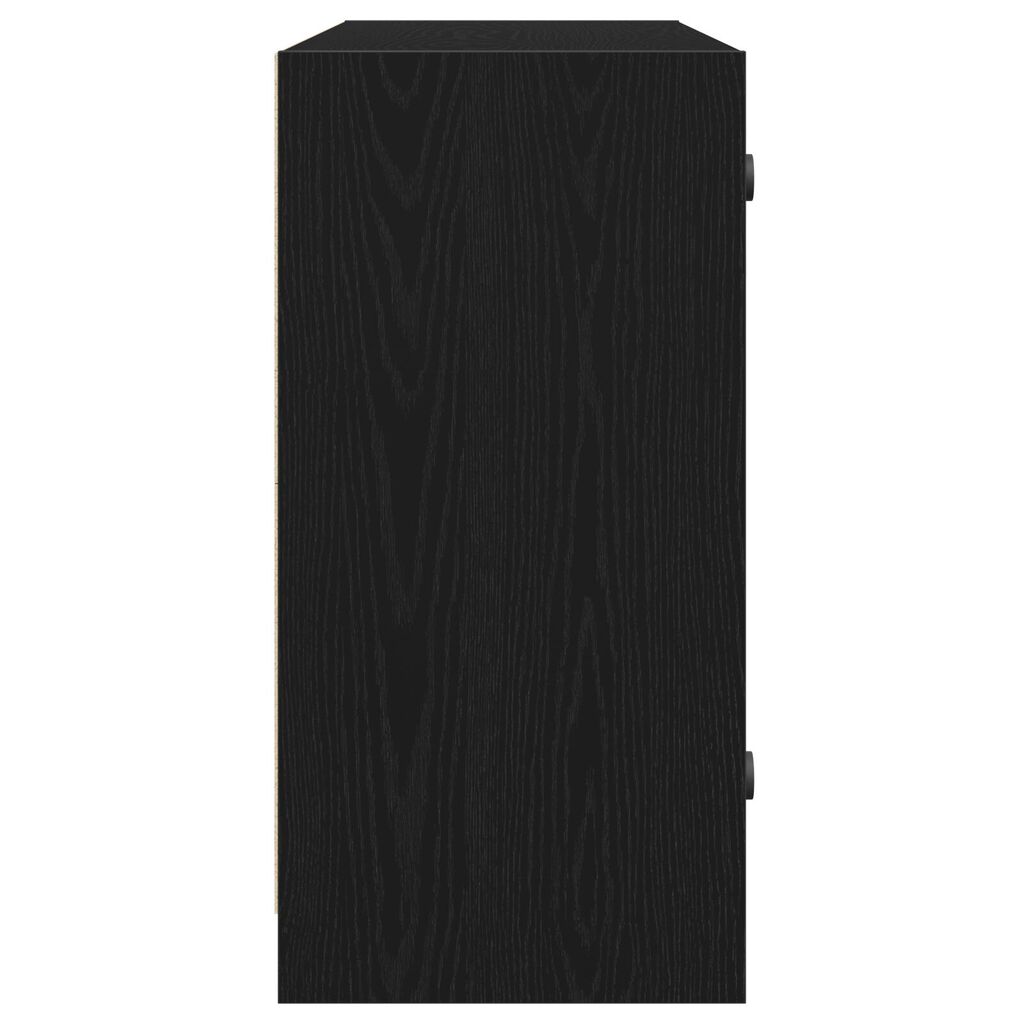 vidaXL Μπουφέ Μαύρο Δρυς 102x37x75,5 εκ Κατασκευασμένο Ξύλο
