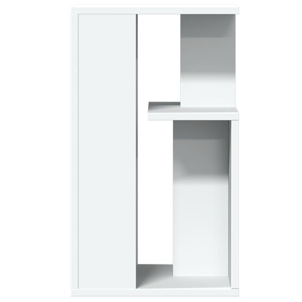 vidaXL Τραπέζι Βοηθητικό Λευκό 35x35x60 εκ. από Επεξεργασμένο Ξύλο