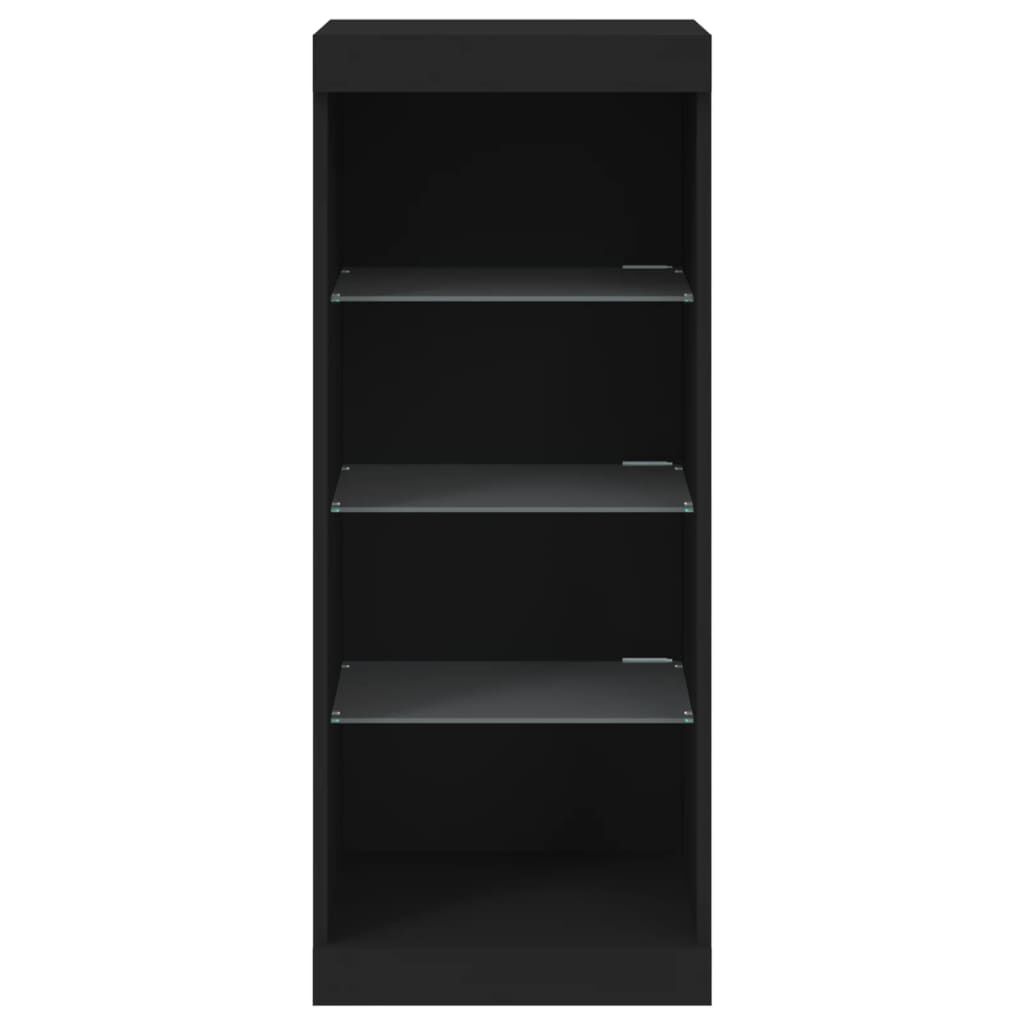vidaXL Μπουφές με Φώτα LED Μαύρος 41 x 37 x 100 εκ.