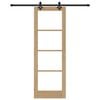 vidaXL Συρόμενη Πόρτα ORKDAL Καφέ 73.5 x 211 εκ Ξύλο και μέταλλο