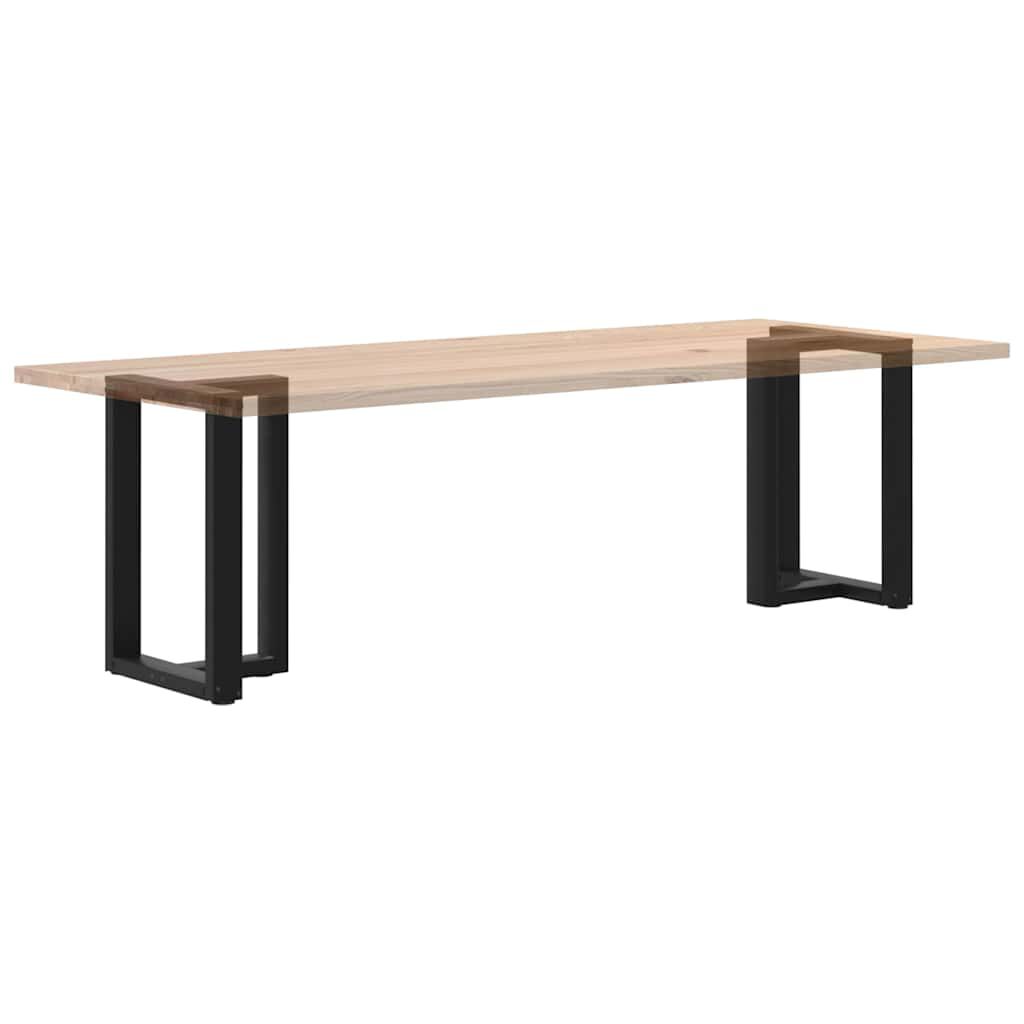 vidaXL Πόδια τραπεζαρίας σχήμα T 2 τεμ. Μαύρο 60x35x(72-73) εκ. Ατσάλι