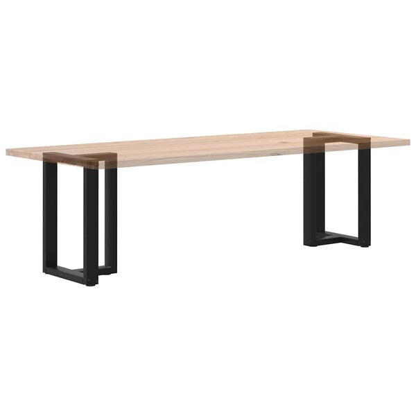 vidaXL Πόδια Τραπεζαρίας σε Σχήμα Τ, 2 τεμ. Μαύρο 60x35x(72-73) εκ. Ατσάλι