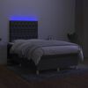 vidaXL &Kappa;&rho;&epsilon;&beta;ά&tau;&iota; Boxspring &mu;&epsilon; &Sigma;&tau;&rho;ώ&mu;&alpha; & LED &Sigma;&kappa;.&Gamma;&kappa;&rho;&iota; 120x190&epsilon;&kappa;. &Upsilon;&phi;&alpha;&sigma;&mu;ά&tau;&iota;&nu;&omicron;
