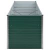 vidaXL Ζαρντινιέρα Υπερυψωμένη Πράσινη 320x80x77 εκ. Γαλβαν. Χάλυβας