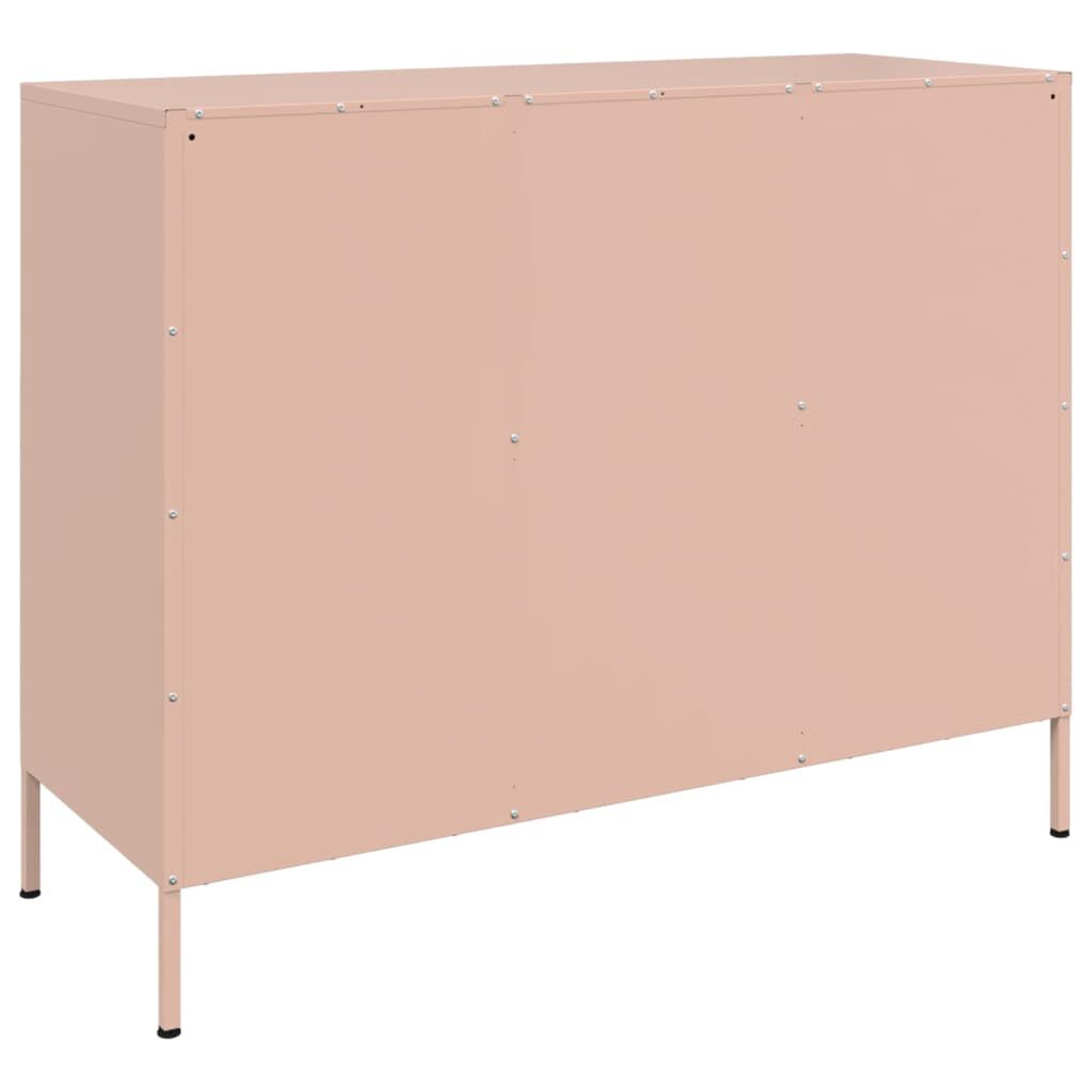 vidaXL Ντουλάπι Ροζ 100,5x39x79 εκ. από Χάλυβα