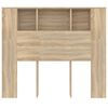vidaXL Κεφαλάρι Με Αποθηκευτικό Χώρο Sonoma Δρυς 120x18,5x102,5 εκ.