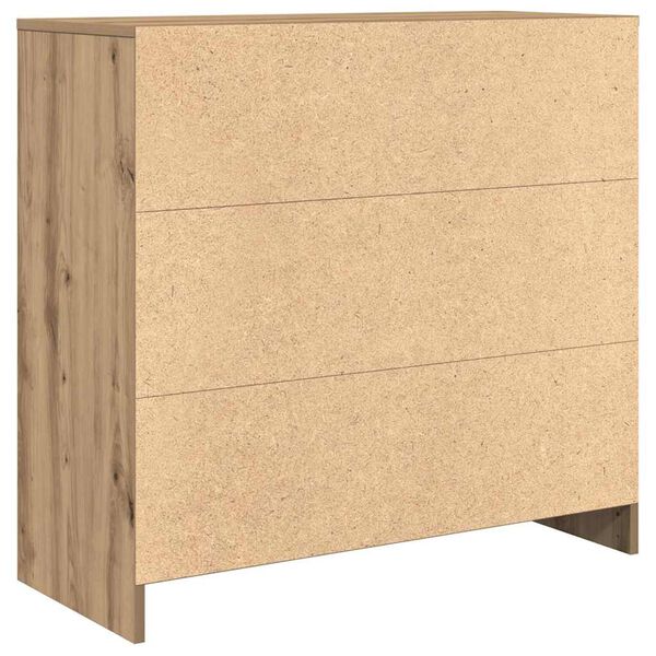 vidaXL Συρταριέρα με Συρτάρια Τεχνίτης Δρυς 80x34x76 εκ. Επεξ. Ξύλο