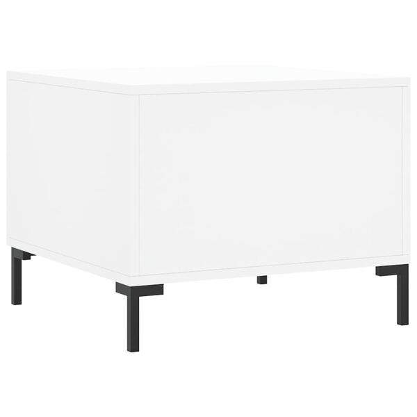 vidaXL Τραπεζάκι Σαλονιού Λευκό 50 x 50 x 40 εκ. από Επεξεργ. Ξύλο