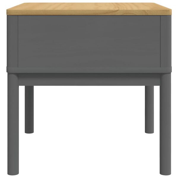 vidaXL Τραπεζάκι FLORO Γκρι 55x55x54 εκ από Μασίφ Ξύλο Πεύκου