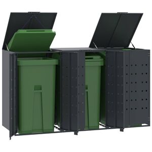 vidaXL &Pi;&lambda;&alpha;ί&sigma;&iota;&omicron; &Kappa;ά&delta;&omega;&nu; &Alpha;&pi;&omicron;&rho;&rho;&iota;&mu;&mu;ά&tau;&omega;&nu; 3 &Kappa;ά&delta;&omicron;&iota; &Alpha;&nu;&theta;&rho;&alpha;&kappa;ί 207x79x117 &epsilon;&kappa; &Alpha;&tau;&sigma;ά&lambda;&iota;