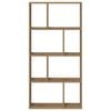 vidaXL Βιβλιοθήκη Αρτισιανή Δρυς 60x20x120 εκ. από Επεξεργασμένο Ξύλο