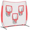 vidaXL Μπέιζμπολ & Σόφτμπολ Μαύρο 214.5 x 89.5 x 181 εκ. Πολυεστέρας