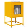 vidaXL Κομοδίνο ντουλάπι μουστάρδας κίτρινο 36x39x60,5 cm