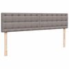 vidaXL &Omicron;&theta;&omega;&mu;&alpha;&nu;&iota;&kappa;ό &kappa;&rho;&epsilon;&beta;ά&tau;&iota; &mu;&epsilon; &sigma;&tau;&rho;ώ&mu;&alpha; Taupe 180x200cm ύ&phi;&alpha;&sigma;&mu;&alpha;