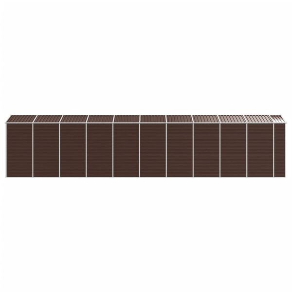 vidaXL Αποθήκη Κήπου Καφέ 191x895x198 εκ. Γαλβανισμένο Ατσάλι