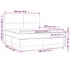 vidaXL &Kappa;&rho;&epsilon;&beta;ά&tau;&iota; Boxspring &mu;&epsilon; &Sigma;&tau;&rho;ώ&mu;&alpha; & LED &Sigma;&kappa;. &Mu;&pi;&lambda;&epsilon; 180x200&epsilon;&kappa;. &Beta;&epsilon;&lambda;&omicron;ύ&delta;&iota;&nu;&omicron;