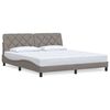 vidaXL &Sigma;&kappa;&epsilon;&lambda;&epsilon;&tau;ό&sigmaf; &Kappa;&rho;&epsilon;&beta;&alpha;&tau;&iota;&omicron;ύ &Chi;&omega;&rho;ί&sigmaf; &Sigma;&tau;&rho;ώ&mu;&alpha; Taupe 180x200 &epsilon;&kappa;. &Upsilon;&phi;&alpha;&sigma;&mu;ά&tau;&iota;&nu;&omicron;