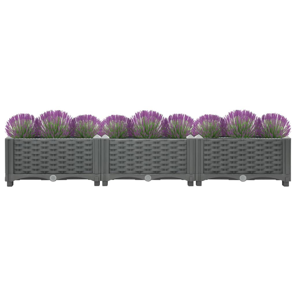vidaXL Ζαρντινιέρα 120 x 40 x 23 εκ. από Πολυπροπυλένιο