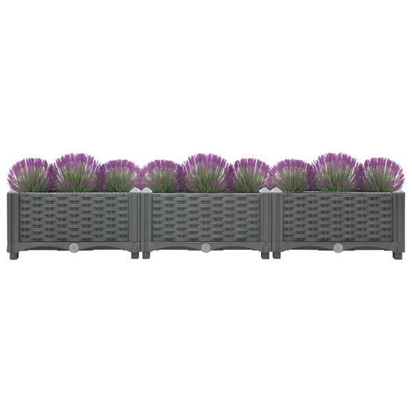 vidaXL Ζαρντινιέρα 120 x 40 x 23 εκ. από Πολυπροπυλένιο