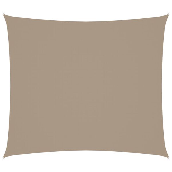 vidaXL Πανί Σκίασης Ορθογώνιο Taupe 2 x 2,5 μ. από Ύφασμα Oxford