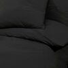 vidaXL Σετ Παπλωματοθήκης Μαύρο 225x220 εκ. Ελαφρύ Ύφασμα Μικροϊνών
