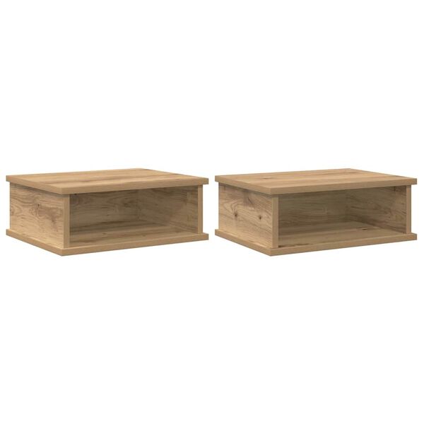 vidaXL &Kappa;&omicron;&mu;&omicron;&delta;ί&nu;&omicron; 2 pcs Artisan Oak 40 x 31 x 15 &epsilon;&kappa; &Epsilon;&pi;&epsilon;&xi;&epsilon;&rho;&gamma;&alpha;&sigma;&mu;έ&nu;&omicron; &xi;ύ&lambda;&omicron;