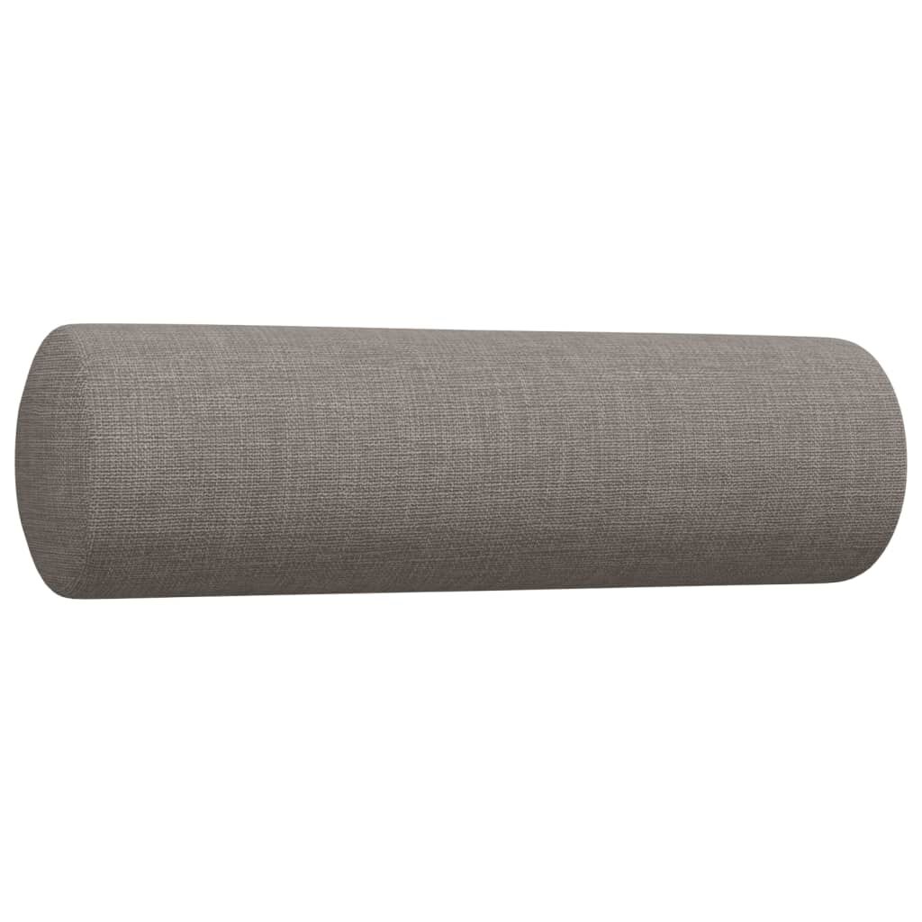 vidaXL Σαλόνι Σετ 4 Τεμαχίων Taupe Ύφασμα + Μαξιλάρια/Υποπόδιο