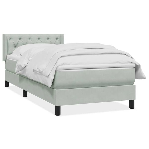 vidaXL &Kappa;&rho;&epsilon;&beta;ά&tau;&iota; Boxspring &mu;&epsilon; &Sigma;&tau;&rho;ώ&mu;&alpha; &Alpha;&nu;&omicron;&iota;&chi;&tau;ό &Gamma;&kappa;&rho;&iota; 80x210 &epsilon;&kappa;. &Beta;&epsilon;&lambda;&omicron;ύ&delta;&iota;&nu;&omicron;