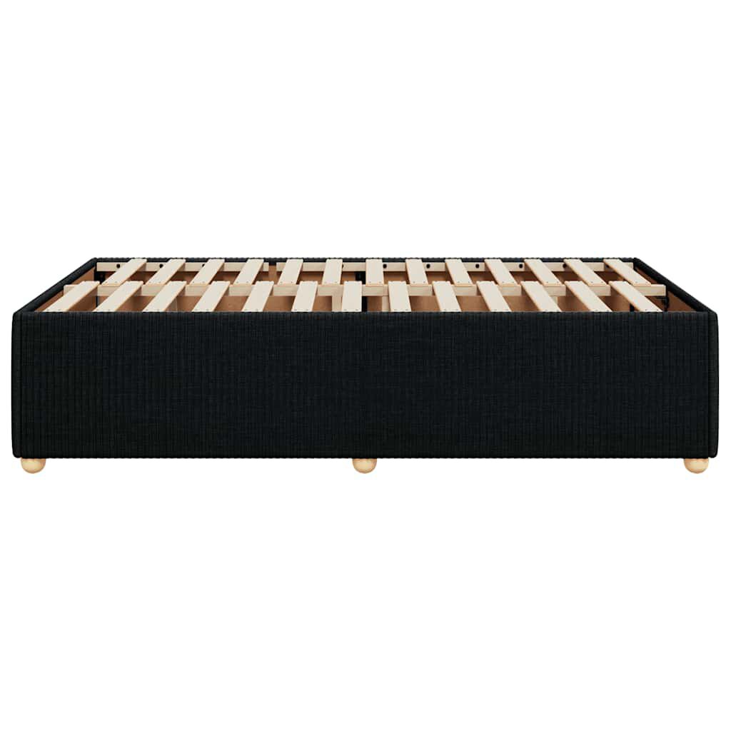 vidaXL Σκελετός Κρεβατιού Χωρίς Στρώμα Μαύρο 120x200 εκ. Υφασμάτινο