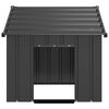 vidaXL Σπιτάκι σκύλου με οροφή 83x130x85 cm Γαλβανισμένος χάλυβας