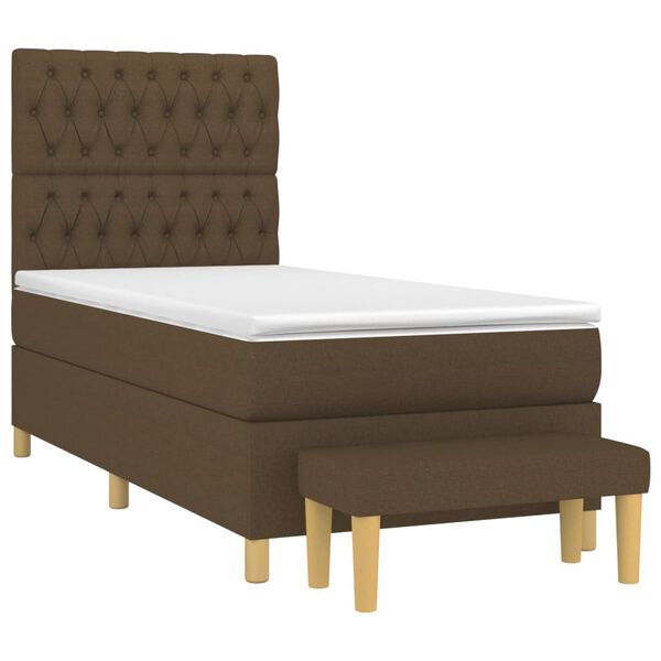 vidaXL &Kappa;&rho;&epsilon;&beta;ά&tau;&iota; Boxspring &mu;&epsilon; &Sigma;&tau;&rho;ώ&mu;&alpha; &Sigma;&kappa;&omicron;ύ&rho;&omicron; &Kappa;&alpha;&phi;έ 90x200 &epsilon;&kappa;. &Upsilon;&phi;&alpha;&sigma;&mu;ά&tau;&iota;&nu;&omicron;