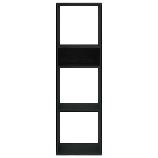 vidaXL Βιβλιοθήκη Μαύρη 34x31x112 εκ. από Επεξεργασμένο Ξύλο