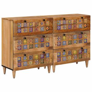 vidaXL &Pi;&lambda;&alpha;ϊ&nu;ό &gamma;&rho;&alpha;&phi;&epsilon;ί&omicron; 2 &tau;&mu;&chi;. 60 x 33 x 75 cm &Sigma;&tau;&epsilon;&rho;&epsilon;ό &xi;ύ&lambda;&omicron; &mu;ά&nu;&gamma;&kappa;&omicron; &Phi;&upsilon;&sigma;&iota;&kappa;ό