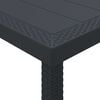 vidaXL Σέτ φαγητού για κήπο 15 pcs Καφέ Rattan Polt
