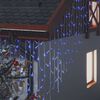 vidaXL Κουρτίνα LED Φωτάκια Σταλακτίτες 10 μ. 400 LED Μπλε 8 Λειτ.