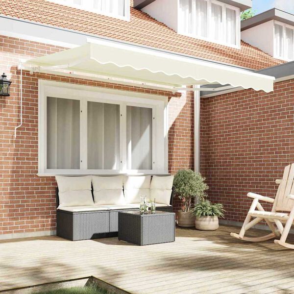vidaXL Σκηνίτσα Αναδιπλούμενη Κρεμ 250 x 200 cm Πολυεστέρας, Αλουμίνιο