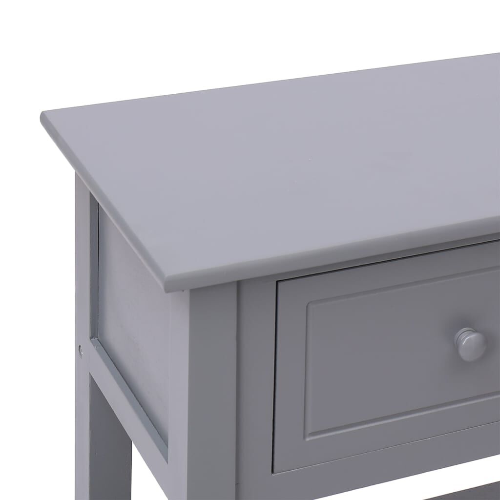 vidaXL Ντουλάπι Γκρι 108 x 30 x 76 εκ. από Μασίφ Ξύλο Παυλώνιας