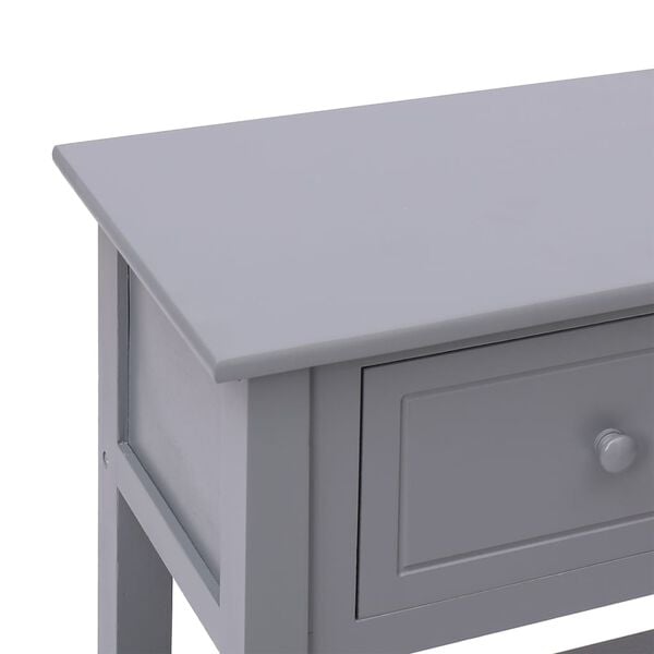 vidaXL Ντουλάπι Γκρι 108 x 30 x 76 εκ. από Μασίφ Ξύλο Παυλώνιας