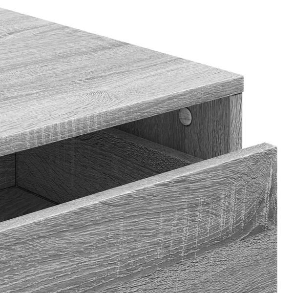 vidaXL Συρταριέρα Γκρι Sonoma 40x41x76 εκ. από Επεξεργ. Ξύλο