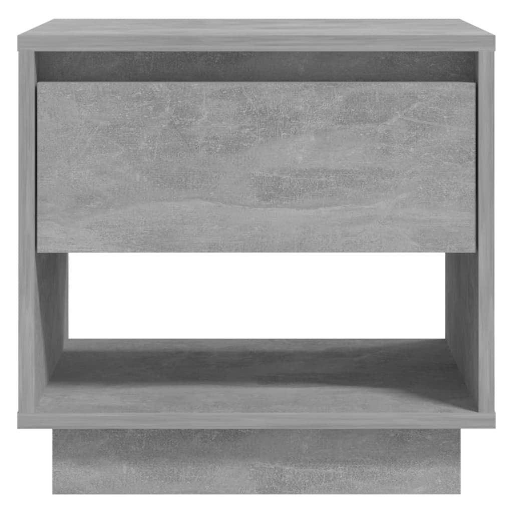 vidaXL Κομοδίνο Γκρι Σκυρ. 45x34x44 εκ. από Επεξεργασμένο Ξύλο